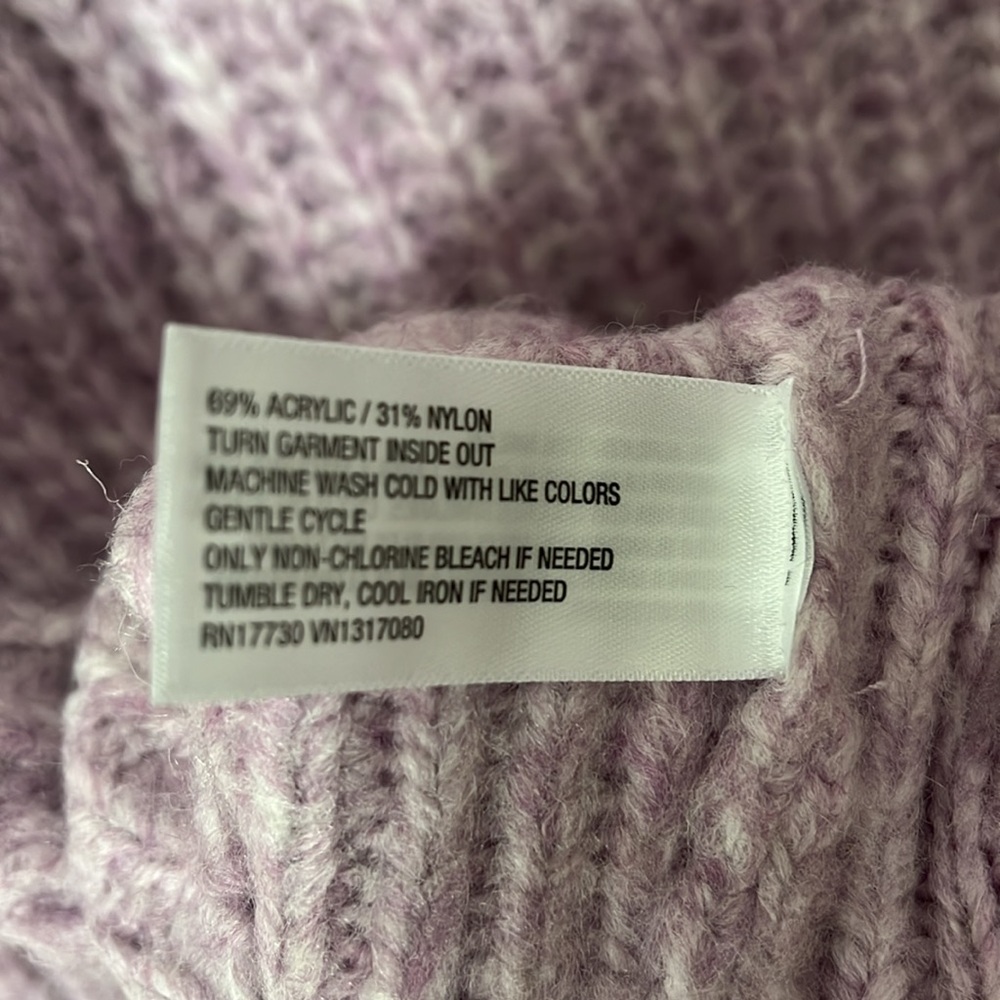 Universal Thread Cropped Purple Sweater - Picture 4 of 4